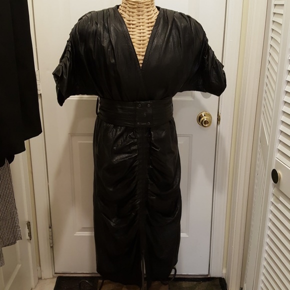 Vintage Dresses & Skirts - Leather Dress ! VINTAGE only 1 available